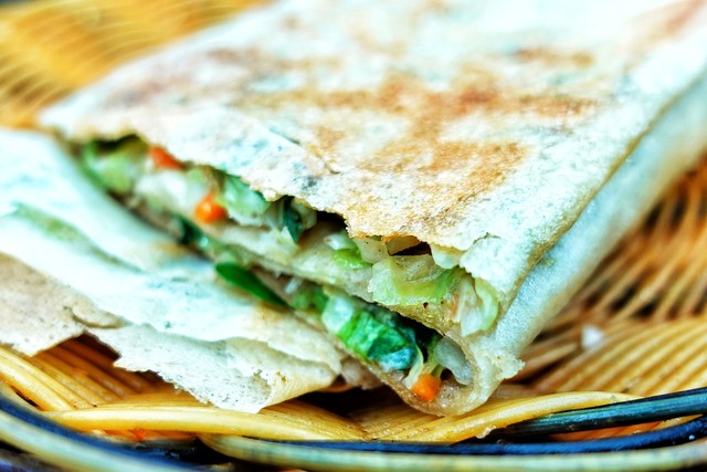 美食分享菜饼,世界上最好吃的煎饼小吃