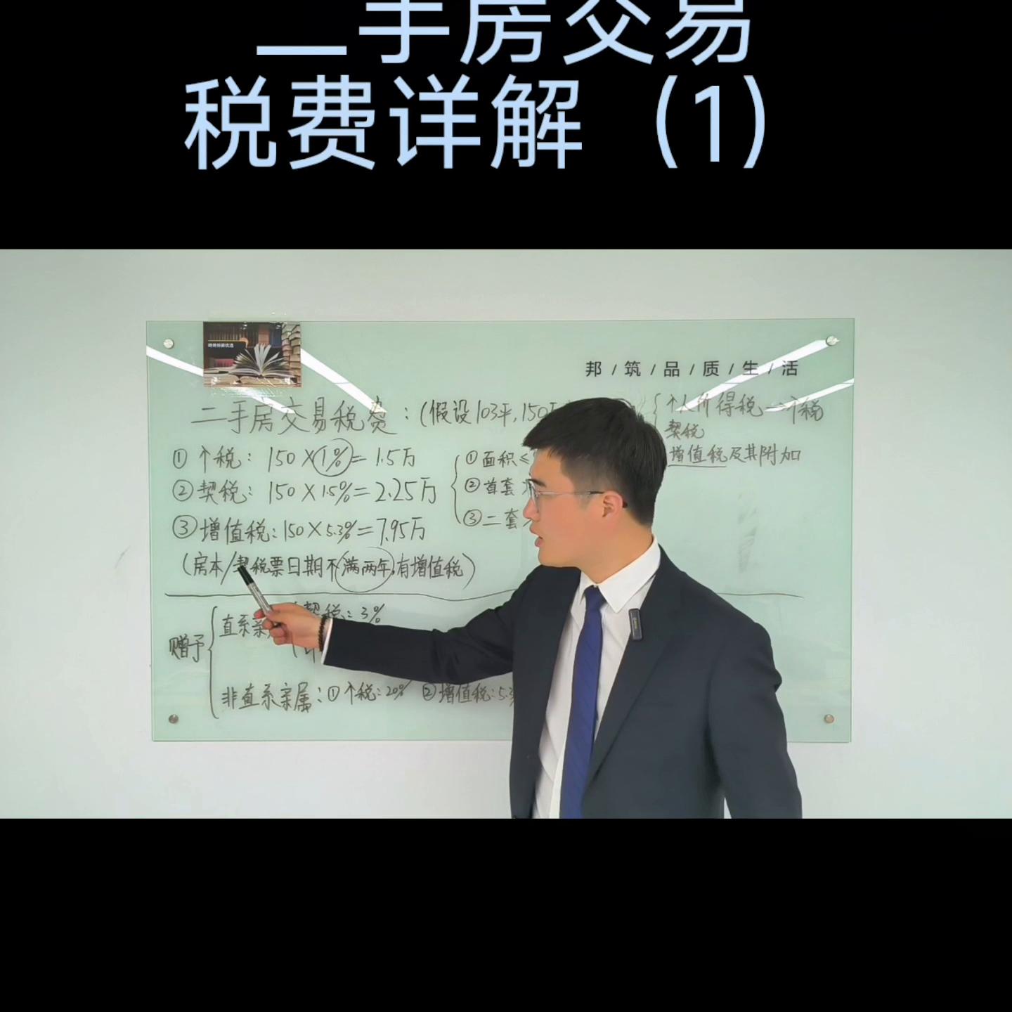 二手房交易税费视频,二手房交易税费课件