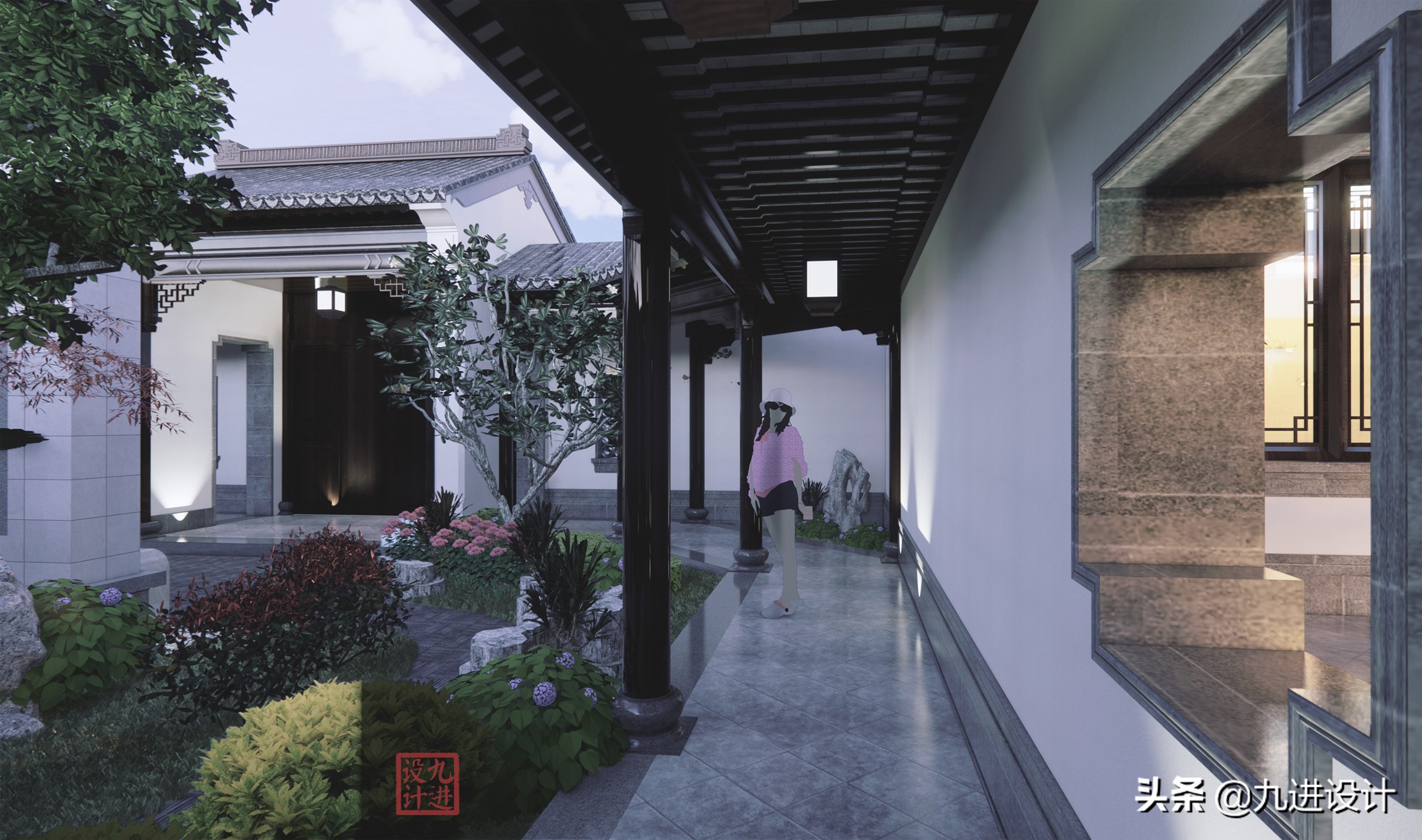 中式建筑以院为中心,中式院子诗意的生活场景