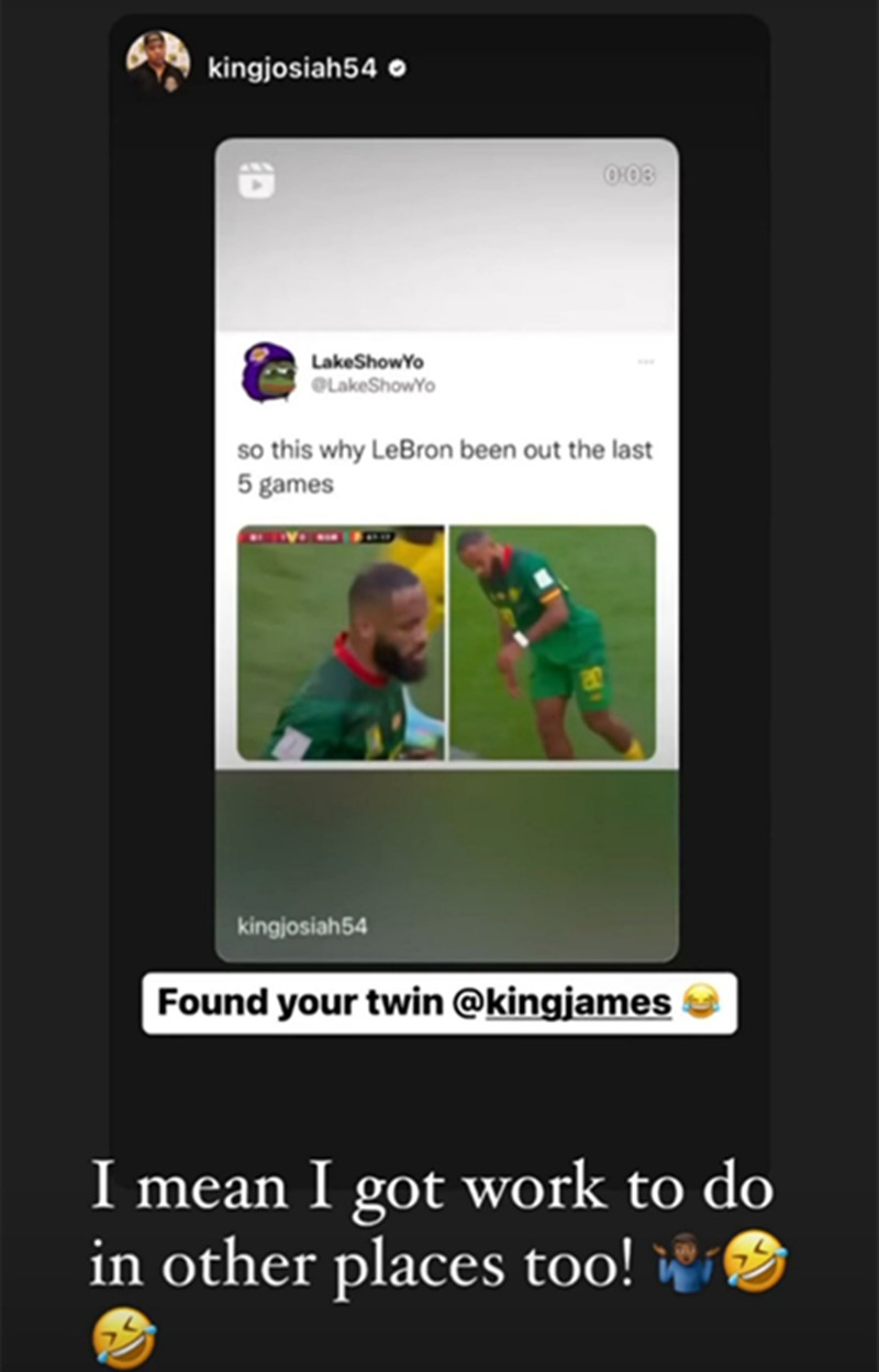 喀麦隆一球员撞脸詹姆斯叫啥名字,喀麦隆足球球员撞脸詹姆斯