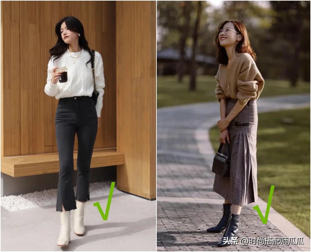 马丁靴鞋很长筒搭配什么裤子,系带马丁靴矮靴怎么搭配裤子好看