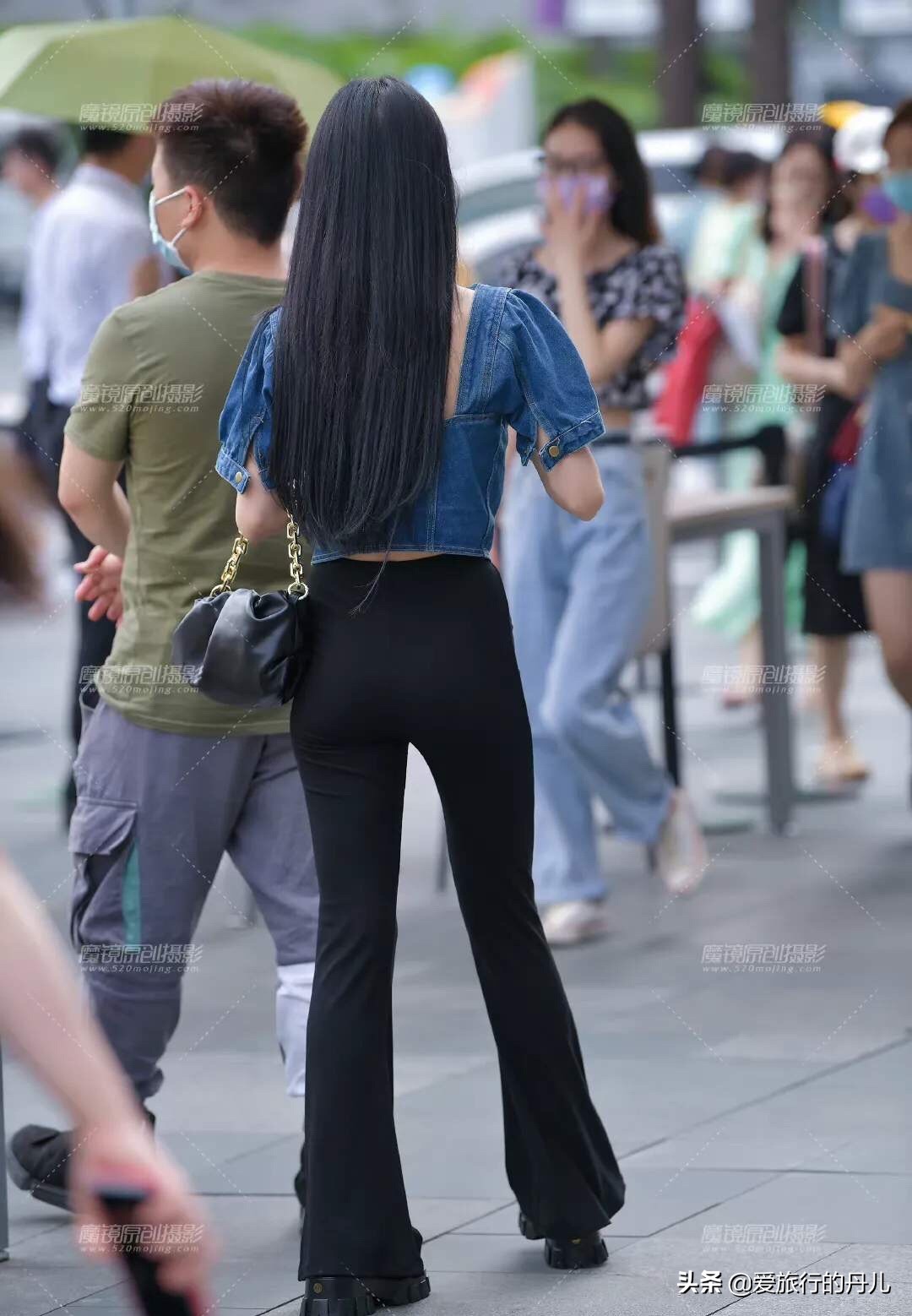 复古衬衫搭配黑色喇叭裤,牛仔裤复古衬衫搭配图片