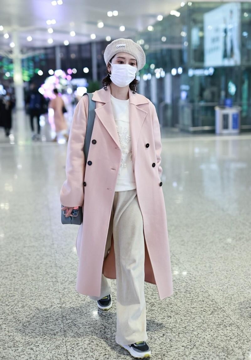 海清帅气冬季穿搭,海清穿衣搭配图