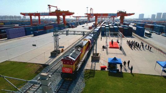 西安中欧班列长安号,长安号中欧班列西安港务区