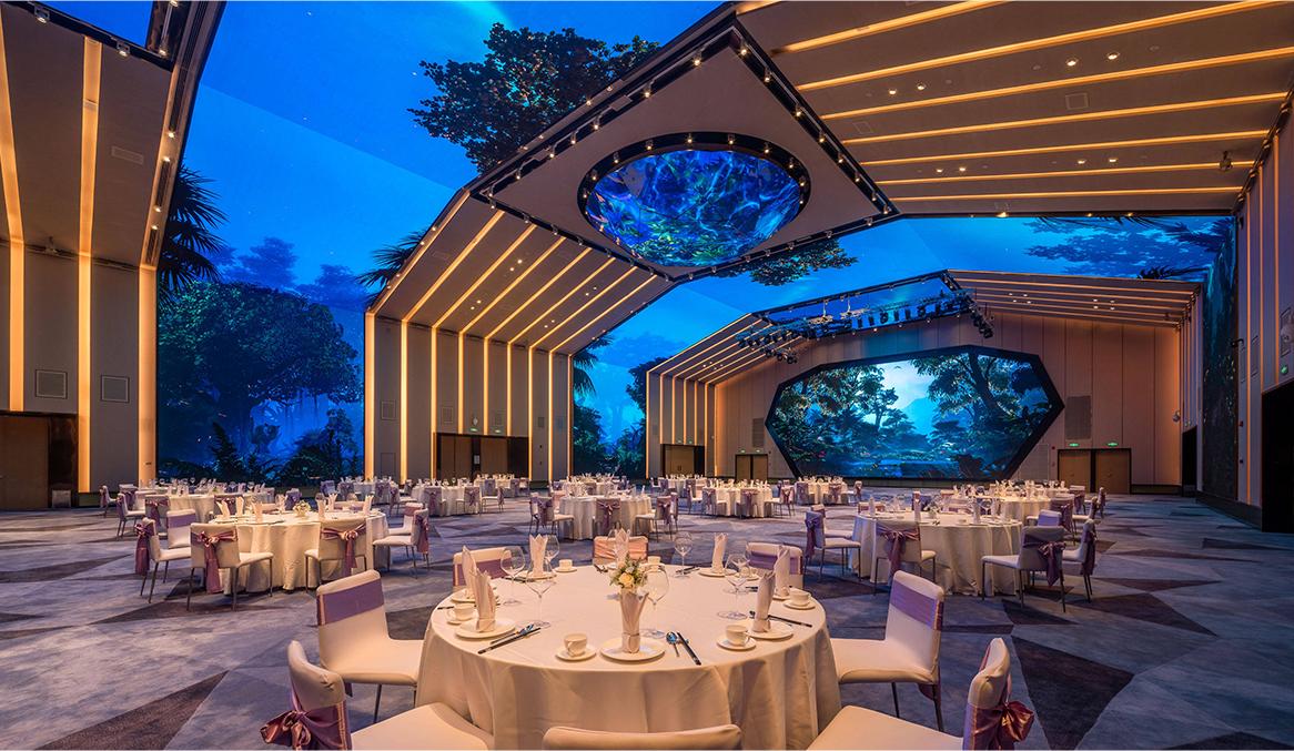 福建打造全息投影宴会厅酒店,600平米5d全息宴会厅投资大概多少