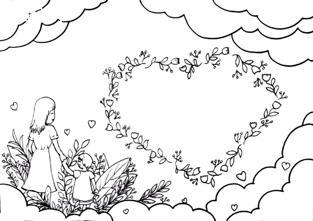 二年级感恩母亲节手抄报图片大全,母亲节手抄报简单漂亮带文字教程