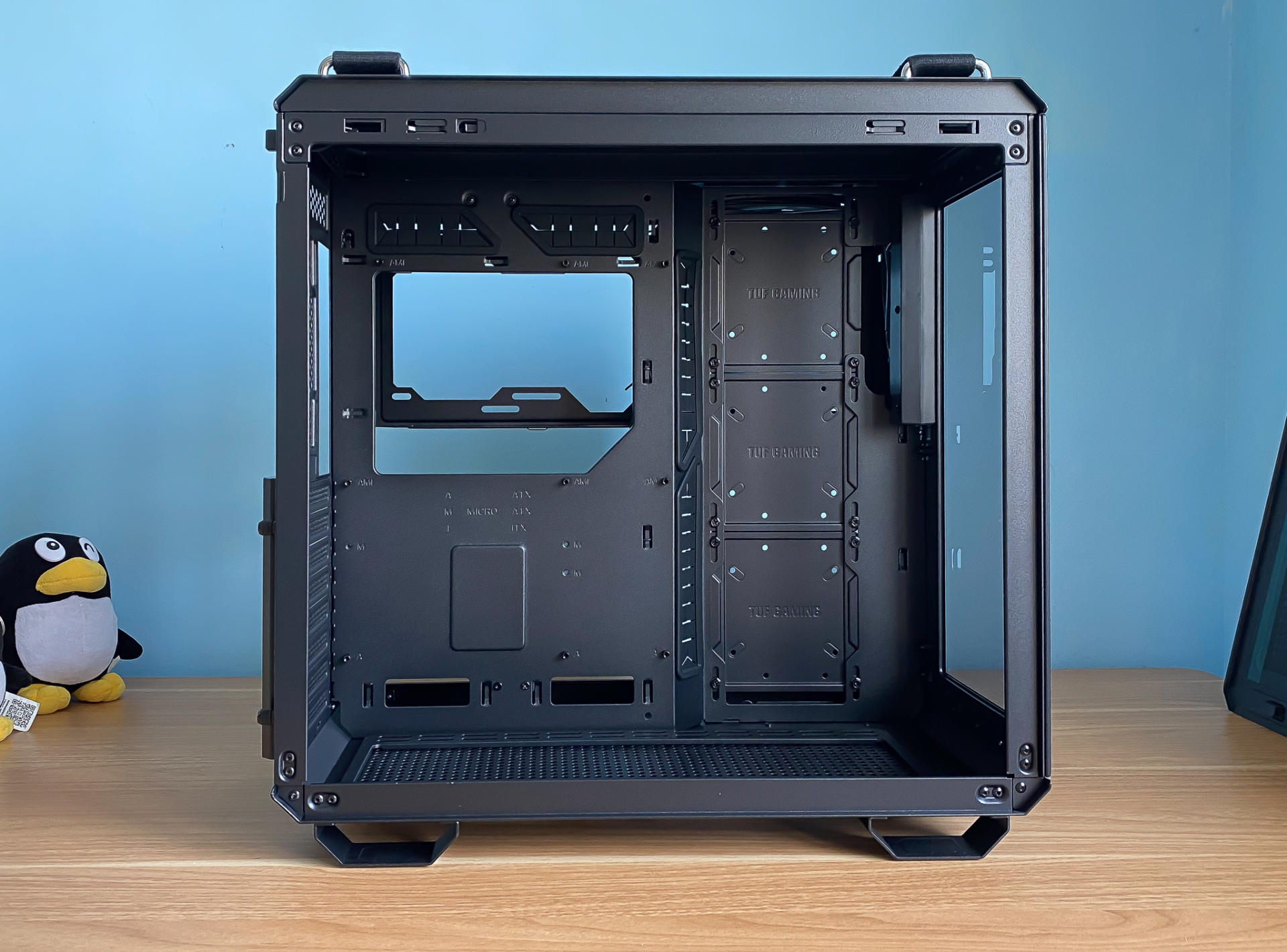 华硕tuf502机箱评测,tuf502弹药库风道布置教程