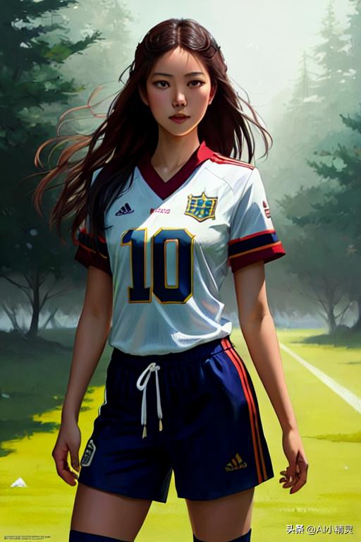 ai绘画足球各国美女,ai绘画足球夺冠