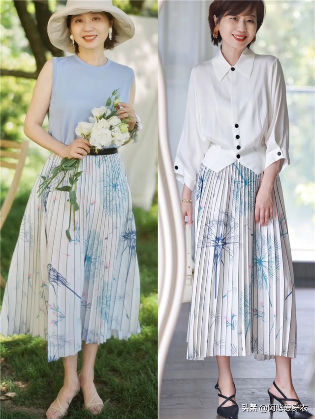 30多岁女人穿百褶裙是怎么想的,百褶裙为什么这么迷人