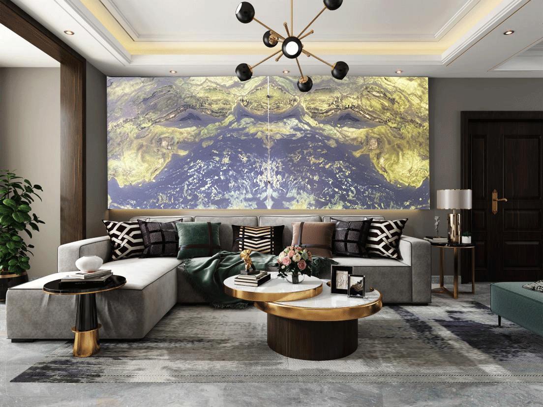 大自然的华章，冷翡翠奢石点亮家居装饰的绿色瑰宝