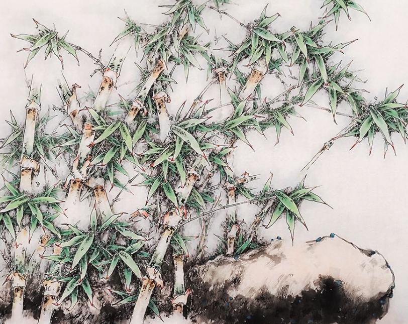 国画松竹梅岁寒三友图作品欣赏,松竹梅是岁寒三友吗