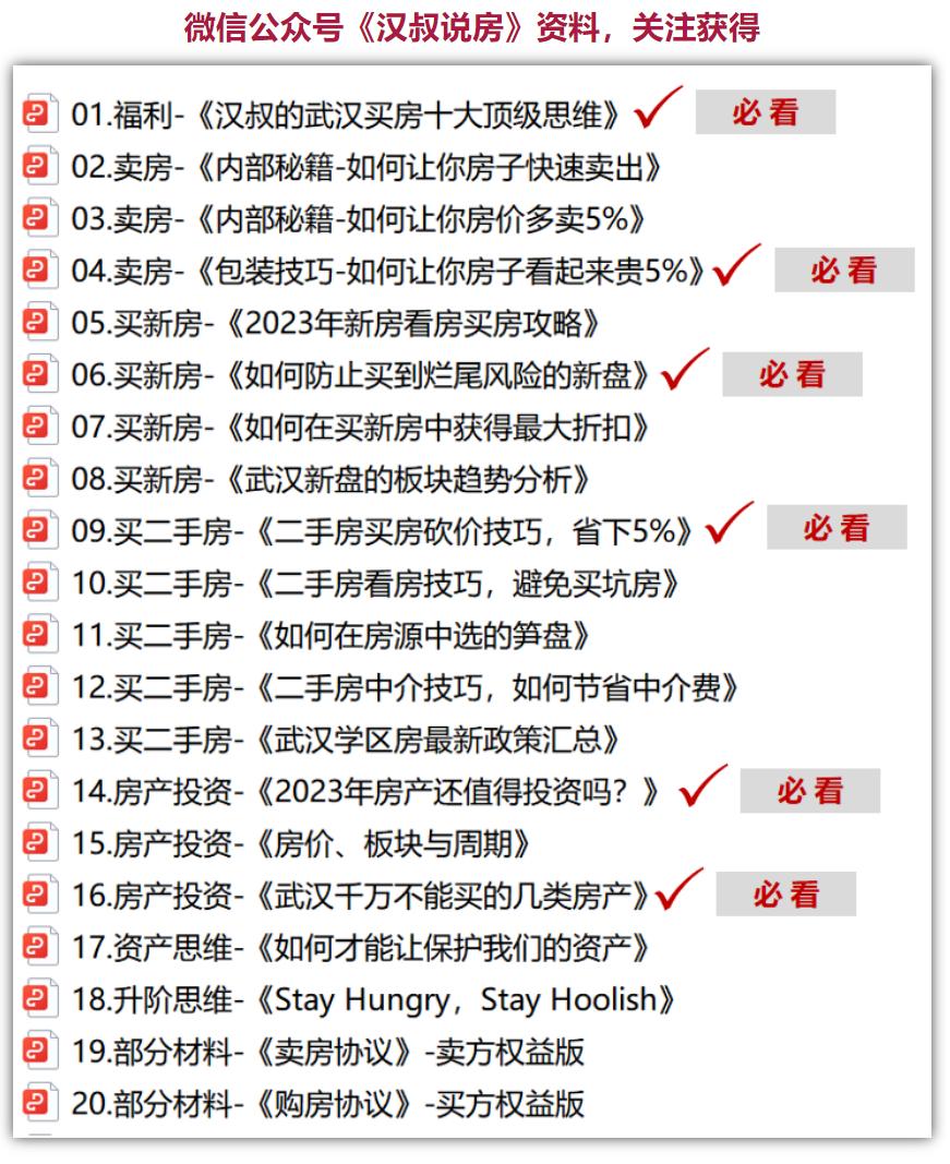 武汉楼市最新买房政策,武汉楼市小知识