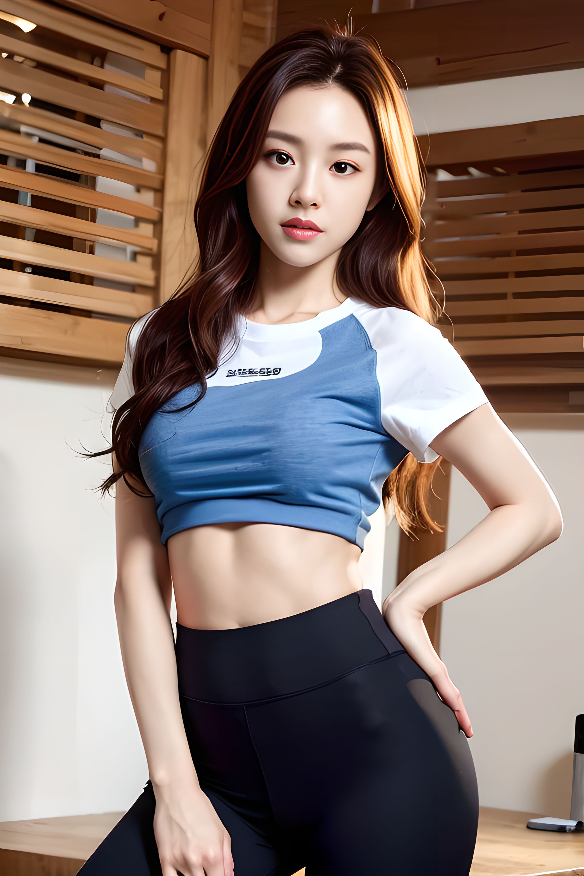 瑜伽裤如何穿出时尚高级感,瑜伽裤高腰提臀唤醒马甲线