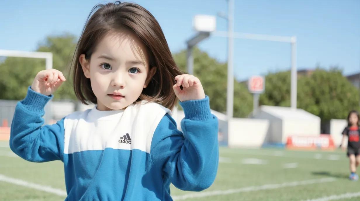 足球小宝贝图,可爱又漂亮的足球宝贝图片