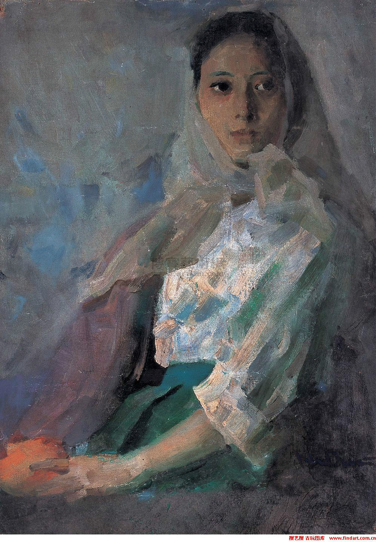 何多苓俄罗斯写生油画,何多苓油画2007