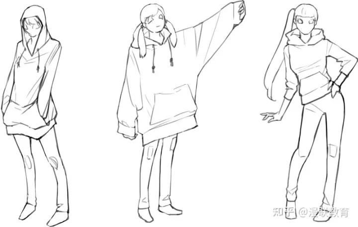 怎么画中性服装,服装怎么画简单又好上色