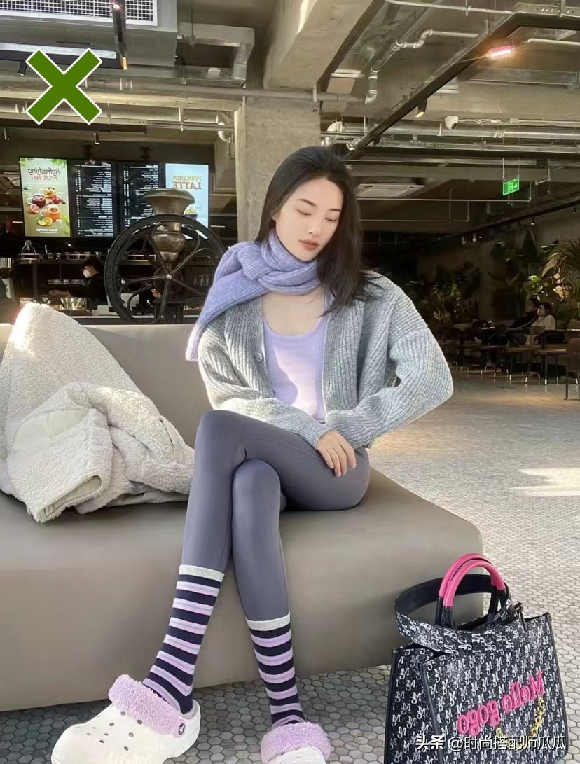 时髦高级的瑜伽裤穿搭,微胖瑜伽裤外穿适合什么样的袜子