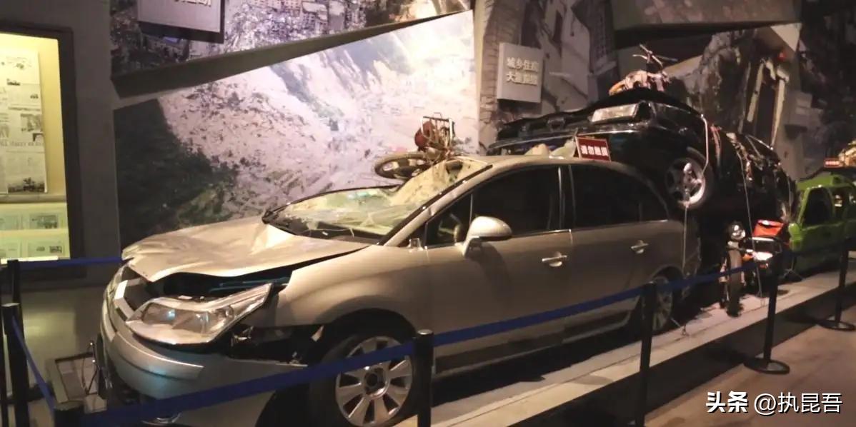 汶川地震留下来的神车,汶川地震博物馆幸存的神车