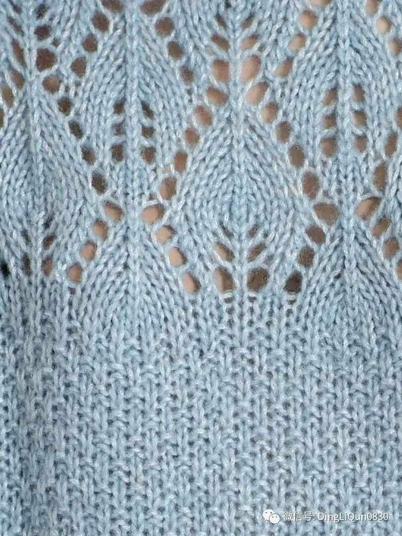 蓝色针织衫图解,有图解的套头针织衫