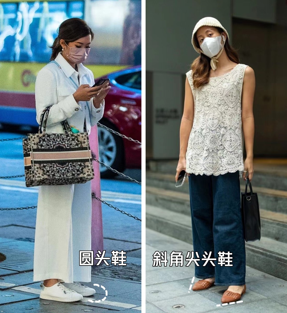 女士阔腿裤穿搭图片香港,明星夏季街拍牛仔阔腿裤穿搭