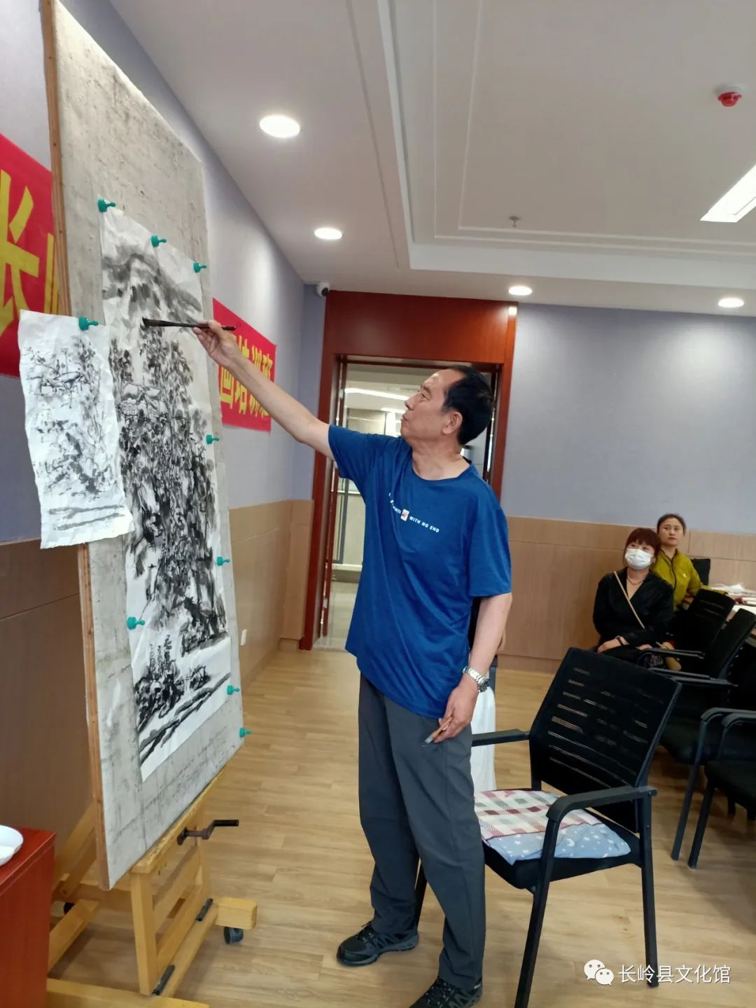 庆七一主题书画展览内容,庆七一山水画