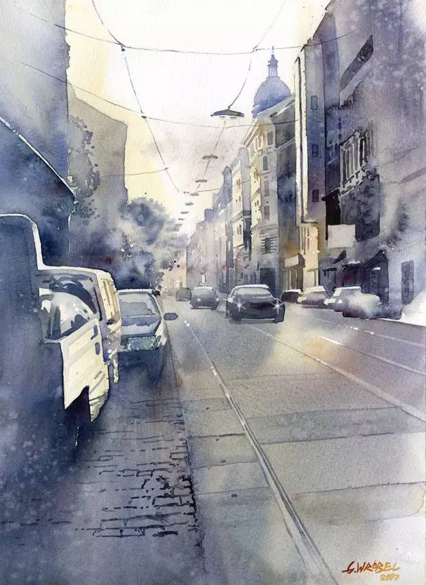 世界顶级水彩画家作品欣赏,世界水彩画大师三巨头的作品欣赏