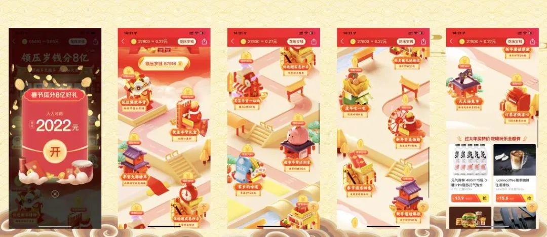 春节9大平台,百亿现金红包策略