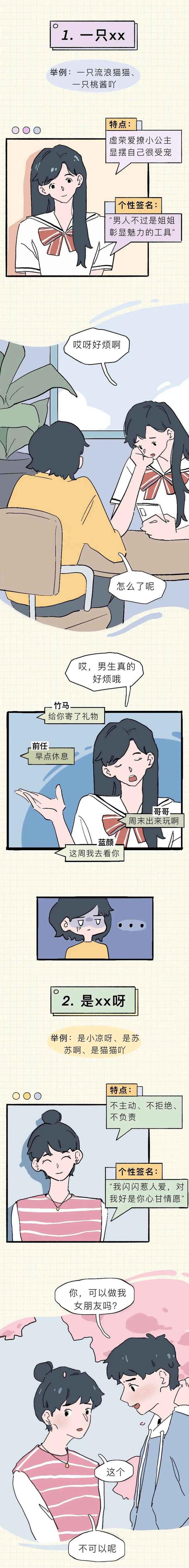 “高段位”女生常用的7个微信昵称，漫画解析，看你朋友圈里有吗
