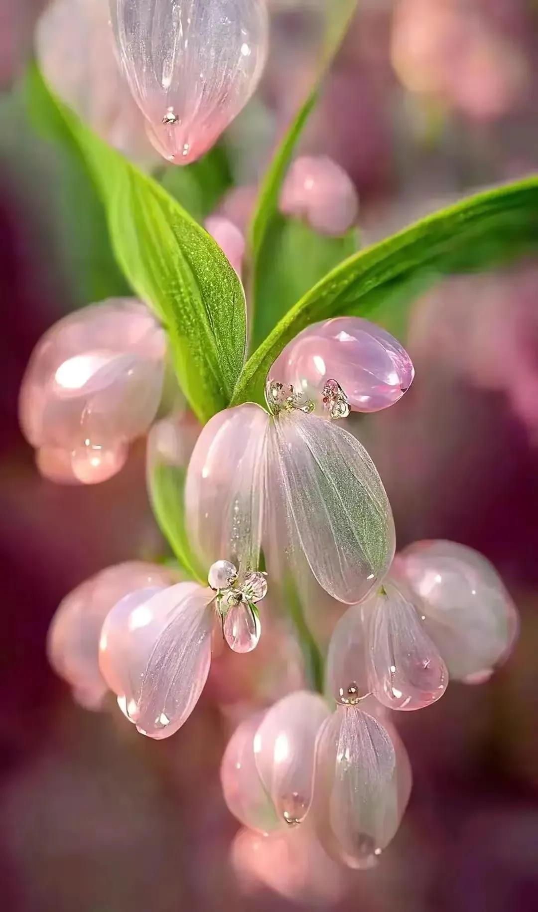 晶莹剔透的水晶花,超美丽的水晶花图片
