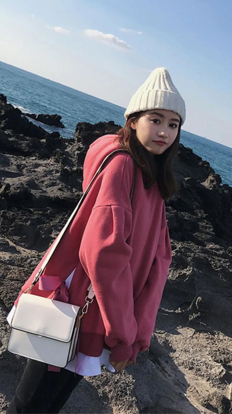 早春女士卫衣时尚2022年新款爆款宽松韩版潮ins假两件超火情侣装