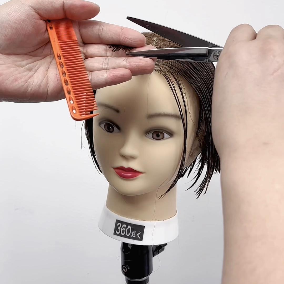 女士长发改短发裁剪完整版教学,剪甜美短发教程全过程