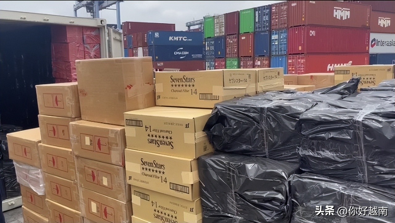 越南海关查获,越南河内海关查获特大假烟