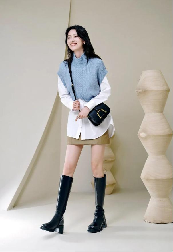 百丽穿搭女秋冬款,人生不设限美丽不止