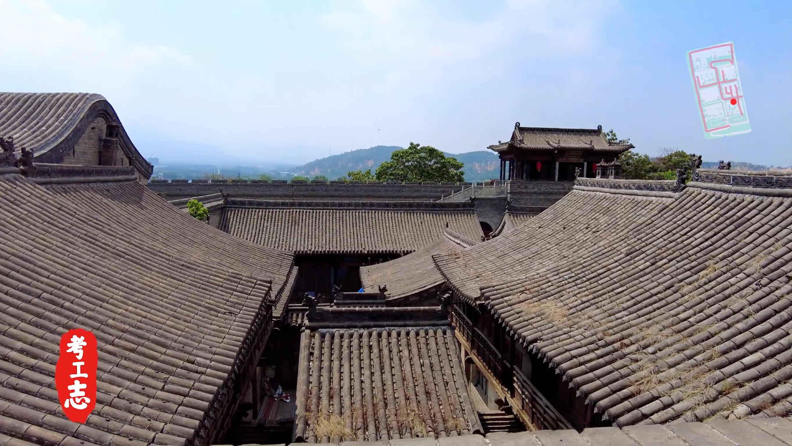 解读王家大院,王家大院从上往下看