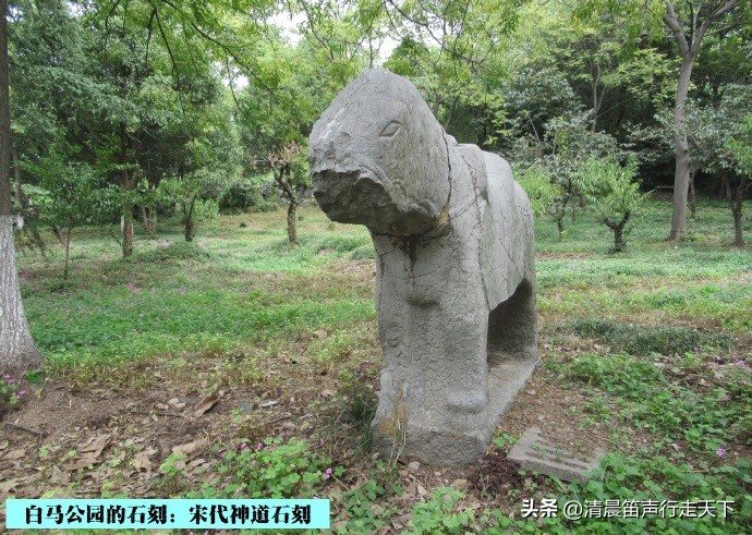白马公园白马石刻朝代,公园石刻精品欣赏