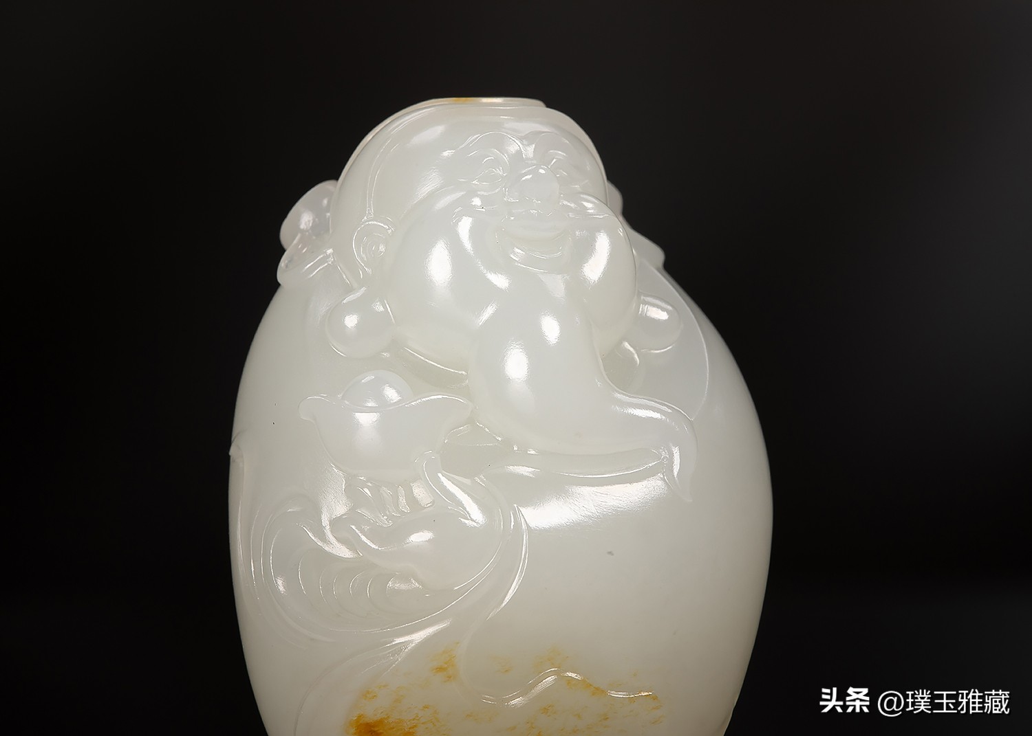 和田玉籽料青白玉财神把件价格,和田玉老料财神把件