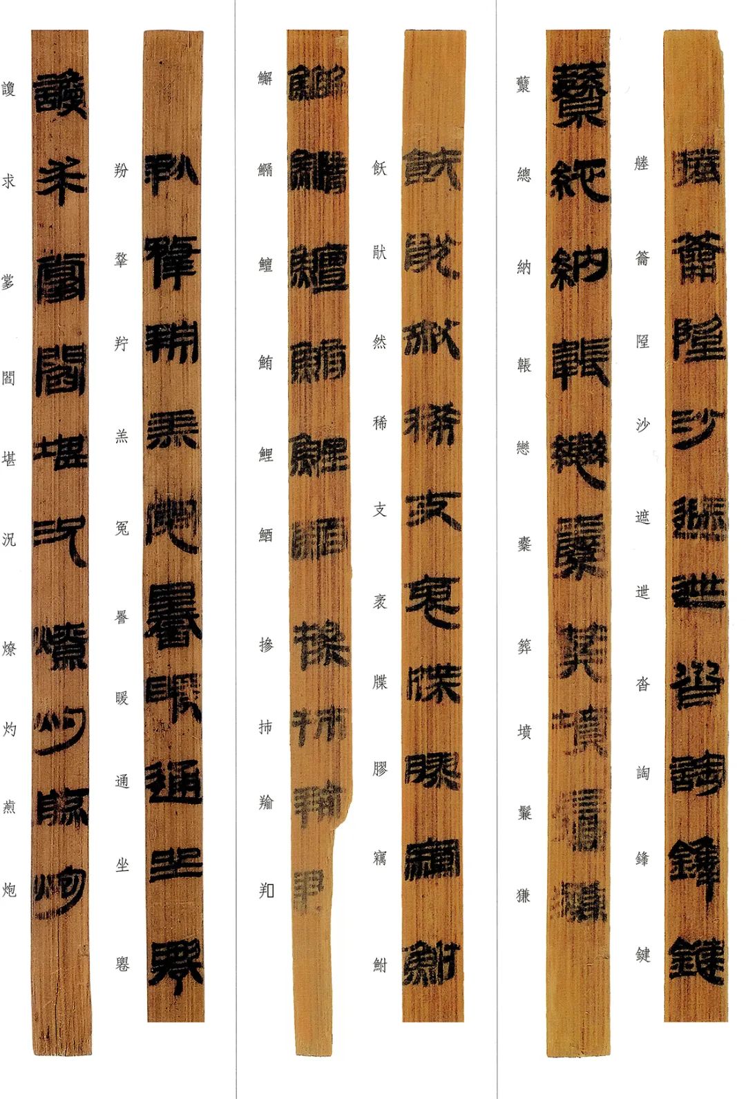 西汉竹书,西汉竹简草隶书法作品