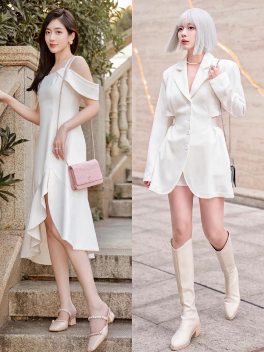 夏天裙子连衣裙,夏天穿连衣裙哪个颜色好看点