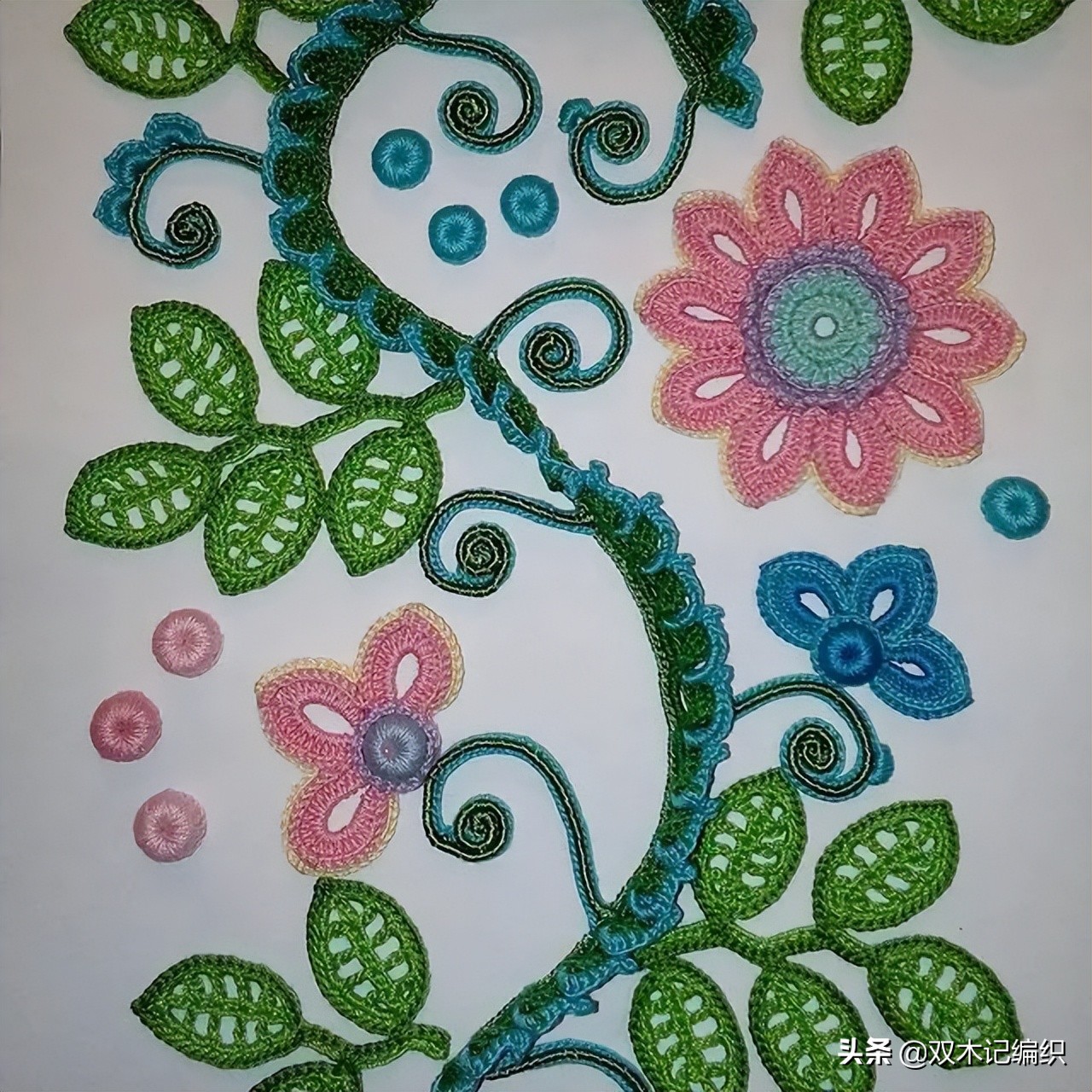 爱尔兰花和叶子大全，最令人心动的钩编之法