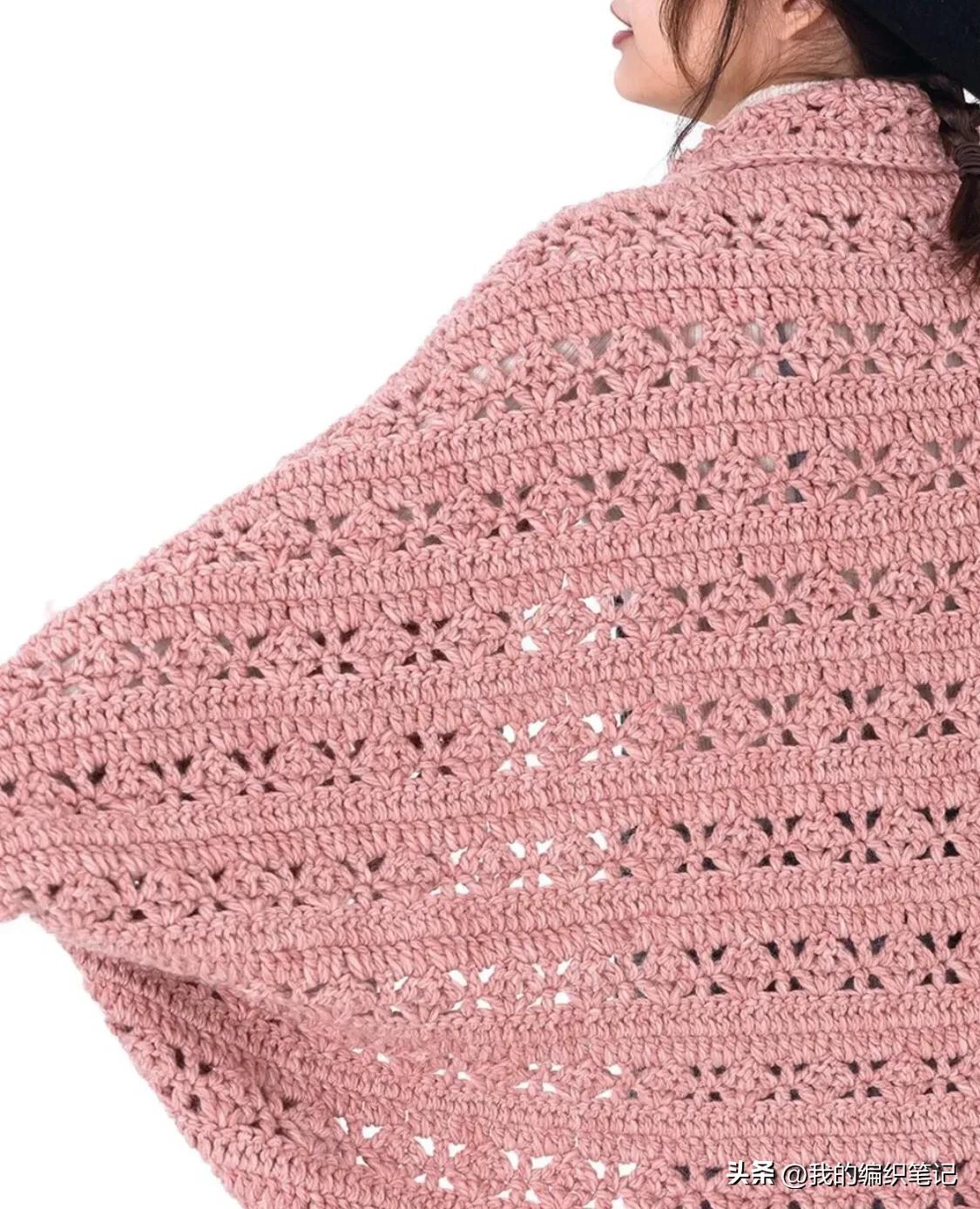 保暖披肩钩法,夏季钩织斗篷披肩的教程