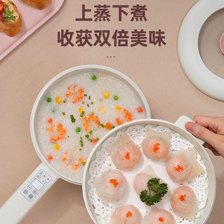 多功能电煮锅煮炖蒸一体锅1.8升,上蒸下煮多功能电煮锅苏泊尔