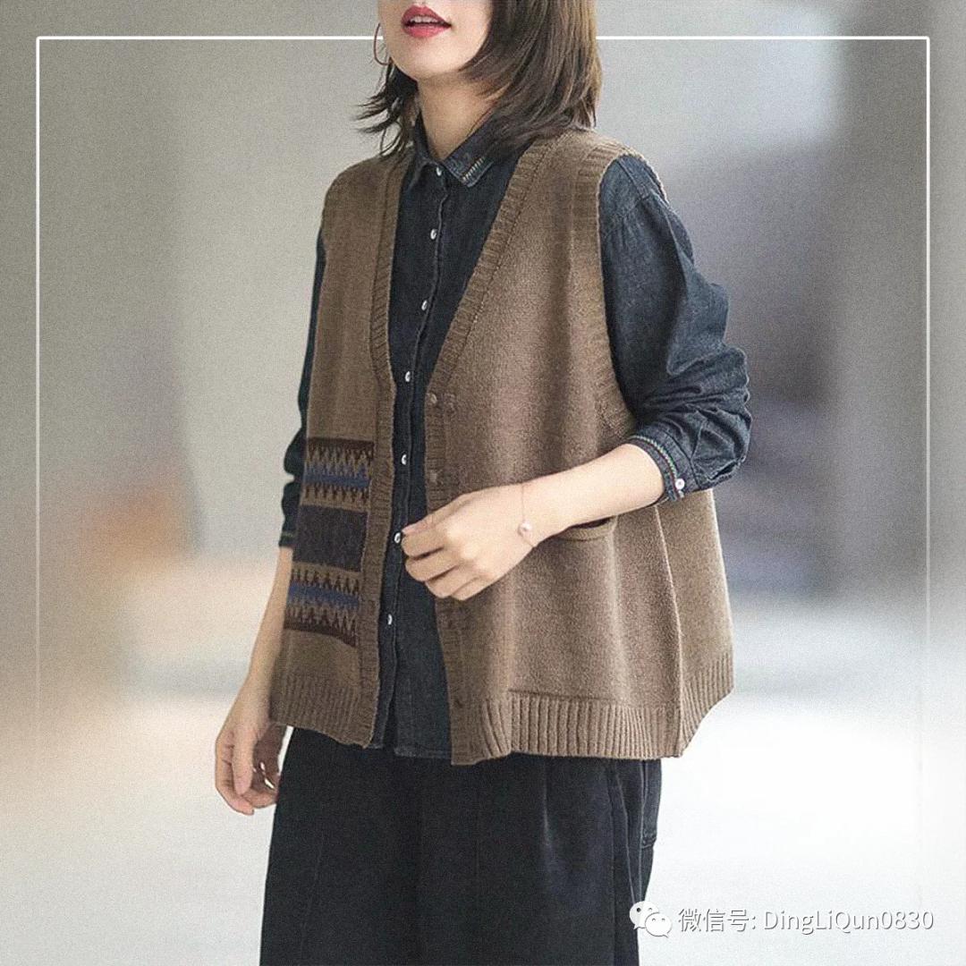 波西米亚针织背心教程,针织马甲波西米亚