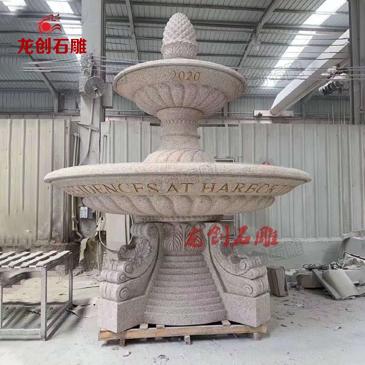 石材雕塑喷泉效果图,不锈钢景观水钵喷泉制作