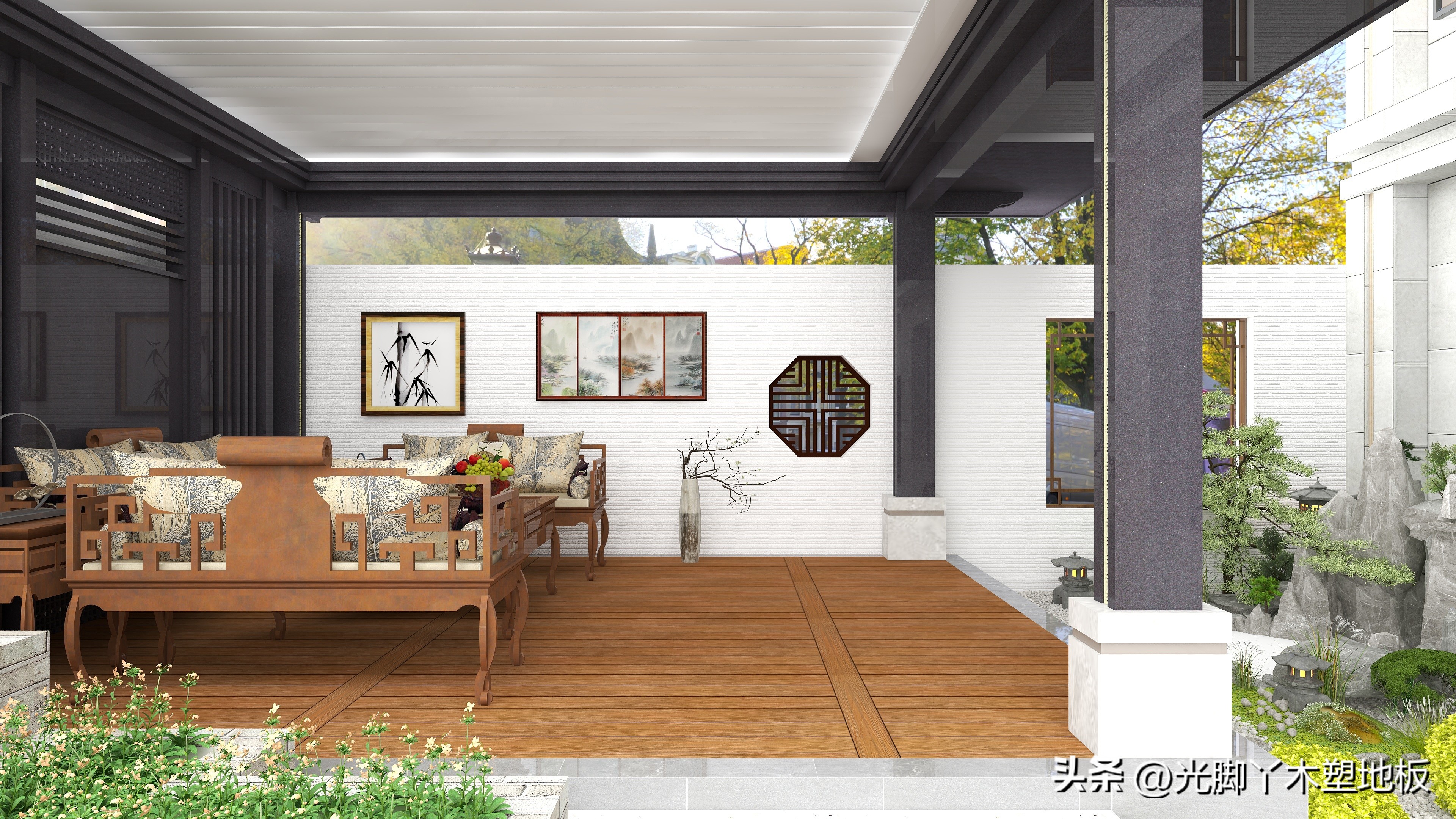 木塑材料：引领户外园林新潮流！木塑产品：绿色环保的独特风景