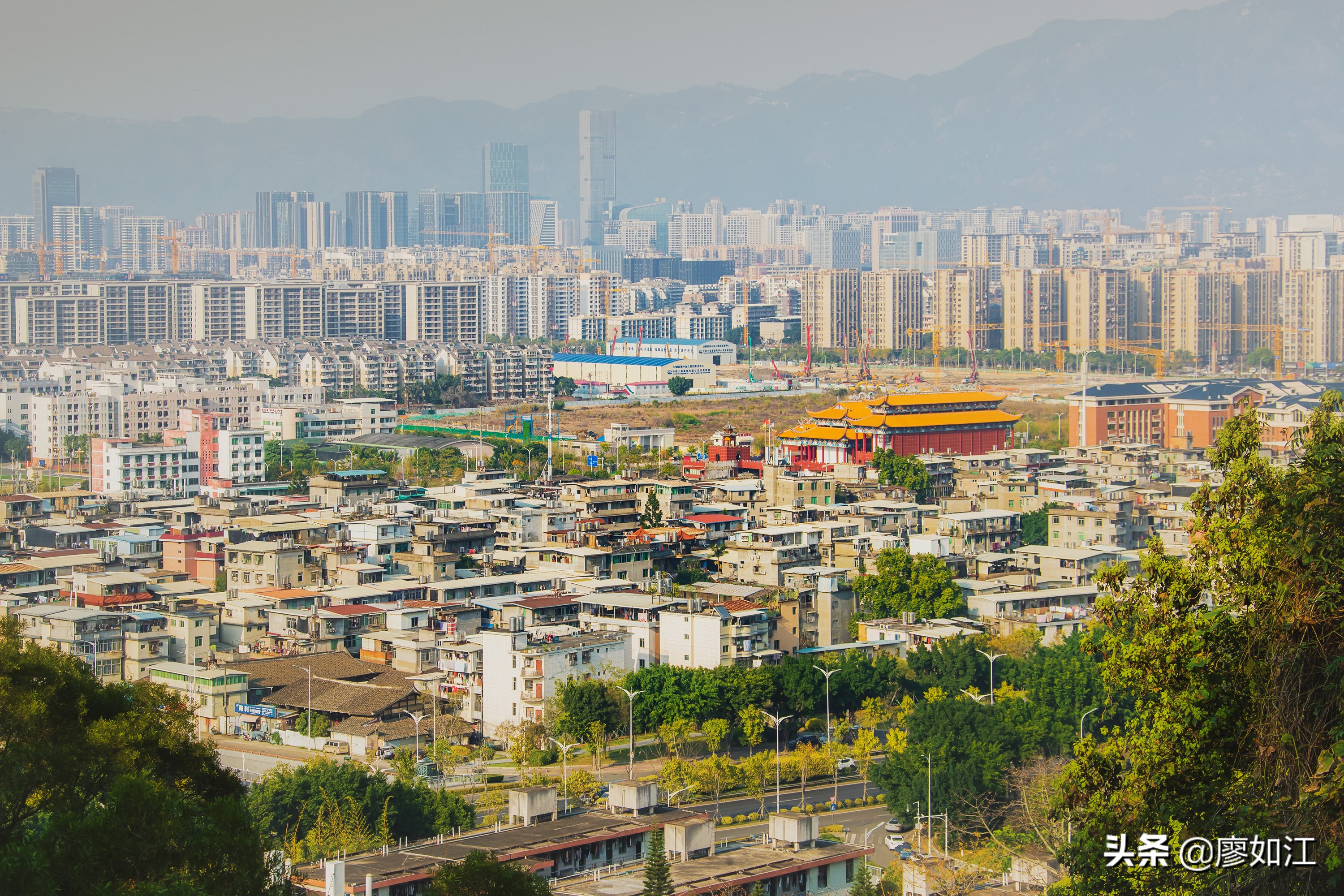高盖山公园美篇,高盖山公园全景