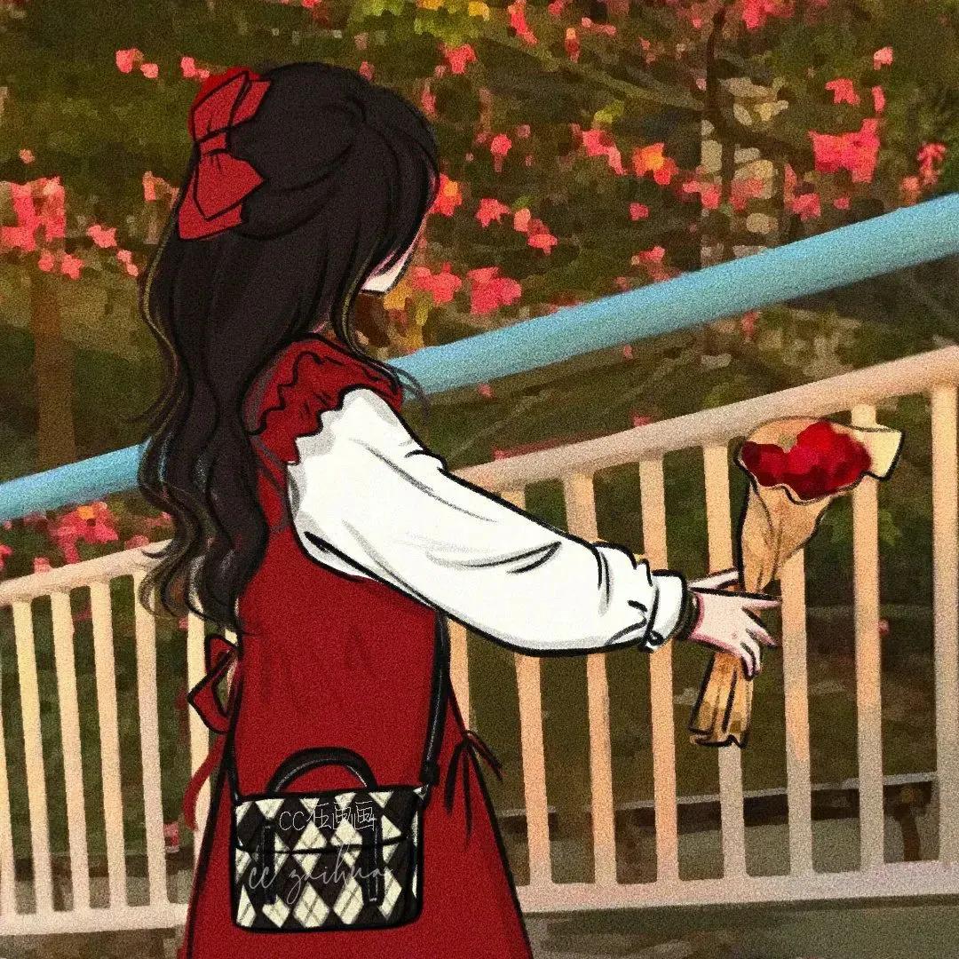 闺蜜跨年头像动漫一人一个,跨年头像女生闺蜜动漫