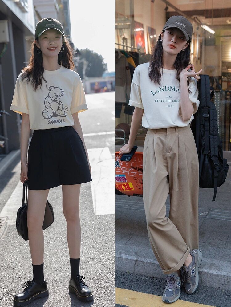 35岁穿的今年流行什么款t恤,夏款彩色t恤怎么穿出高级感