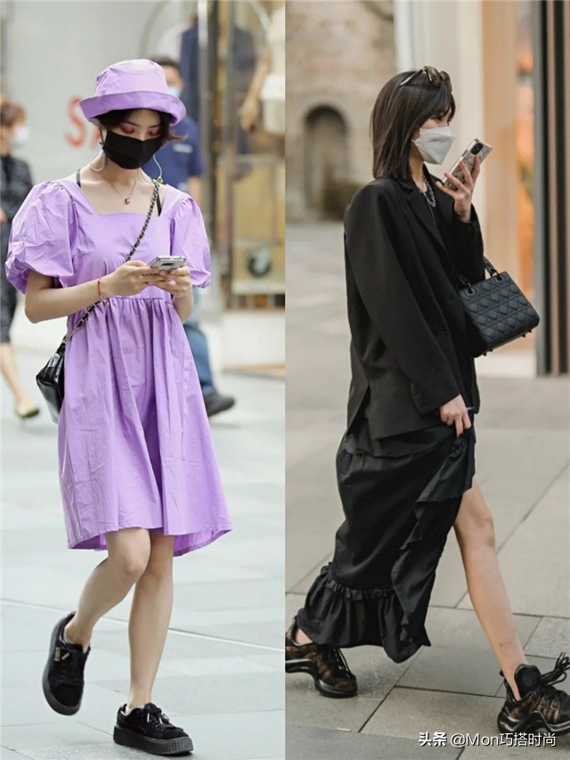 太古里的裙子穿搭,太古里穿裙子的女人