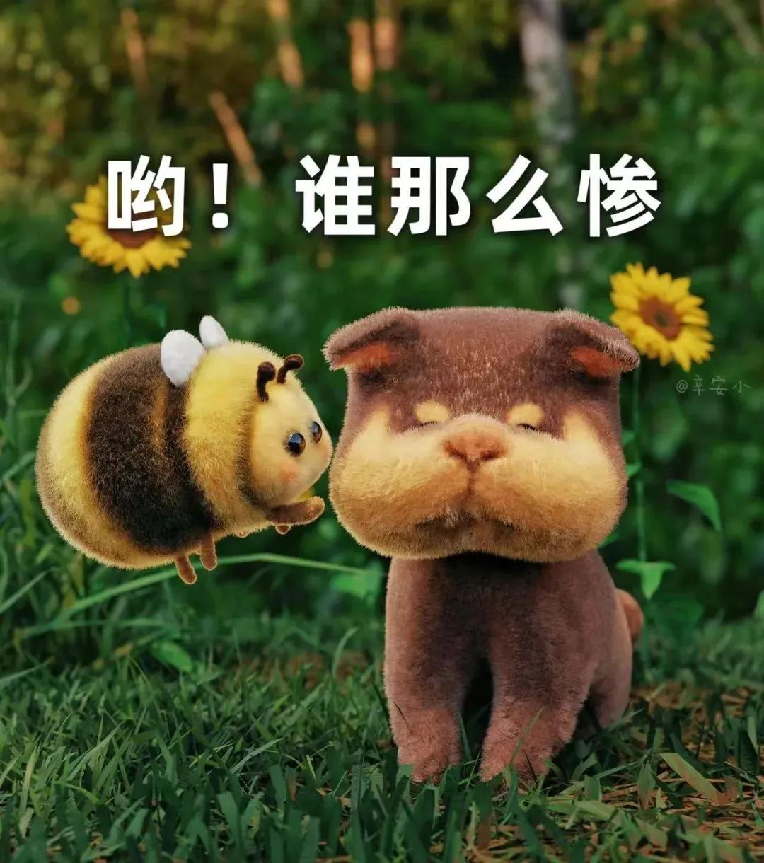 胖头蜜蜂表情,肿脸蜜蜂表情包