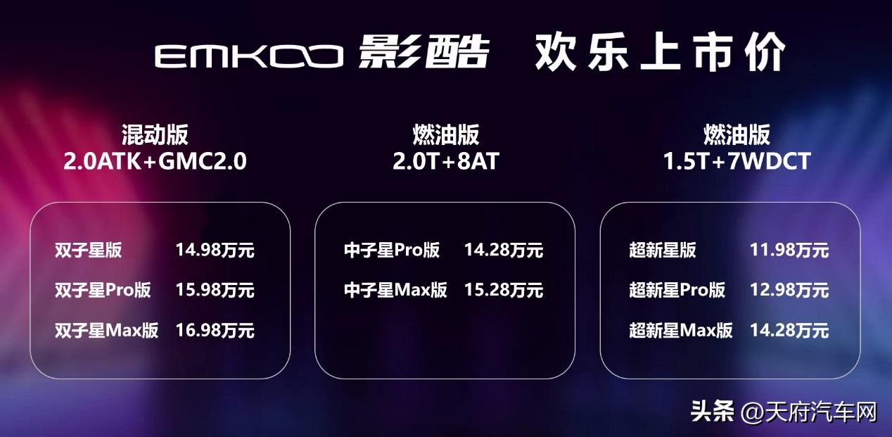 传祺影酷最适合入手哪款,传祺影酷suv